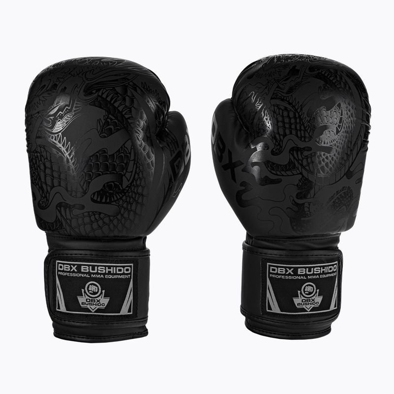 DBX BUSHIDO "Black Dragon" guantoni da boxe neri B-2v18