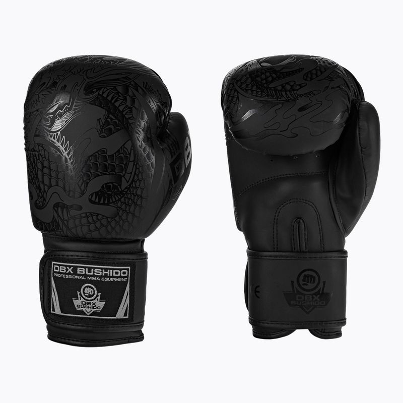 DBX BUSHIDO "Black Dragon" guantoni da boxe neri B-2v18 3