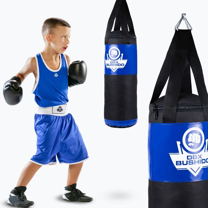 Sacco da boxe per bambini DBX BUSHIDO Kids 60 cm blue 9