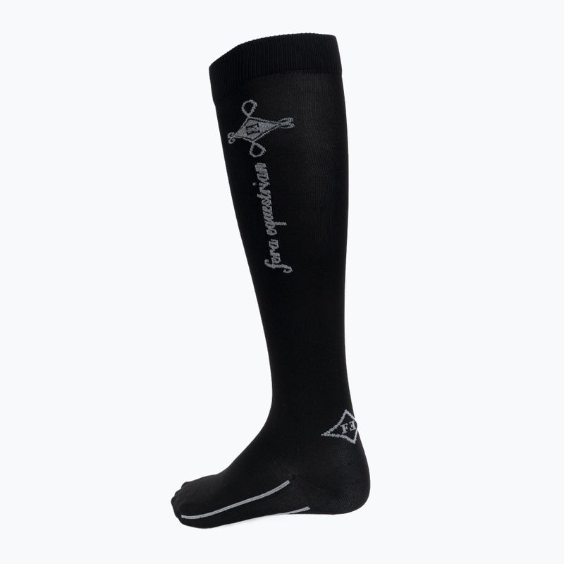 Calzettoni equestri da donna FERA Equestrian Basic nero 2