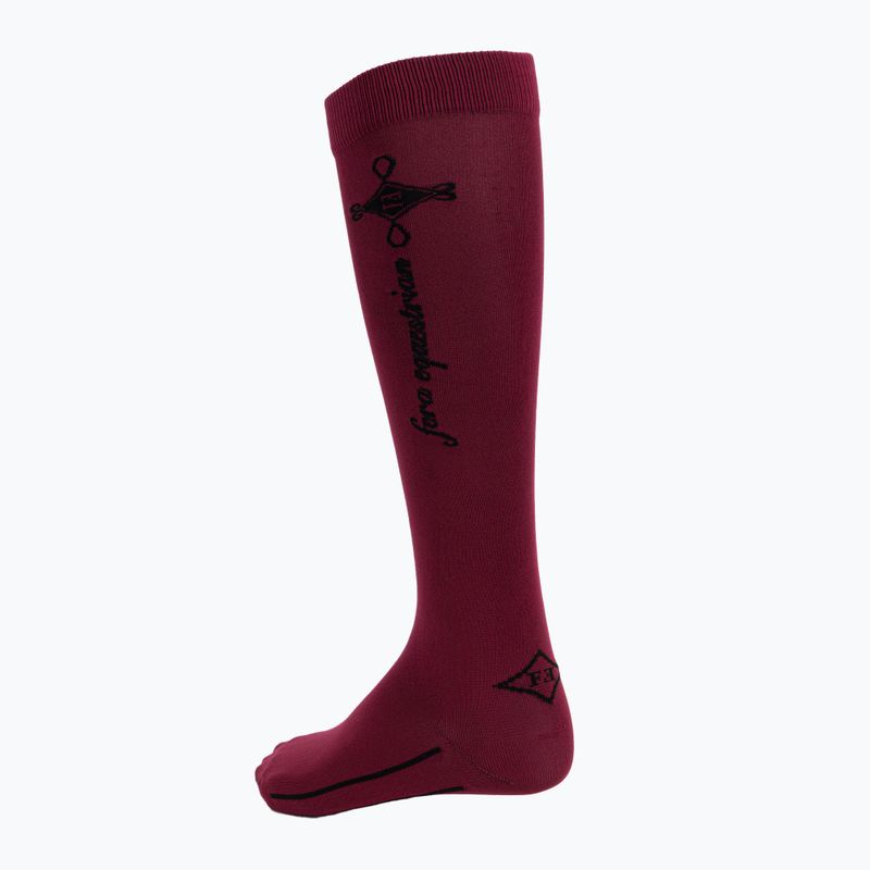 Calzettoni equestri da donna FERA Equestrian Basic bordeaux 2