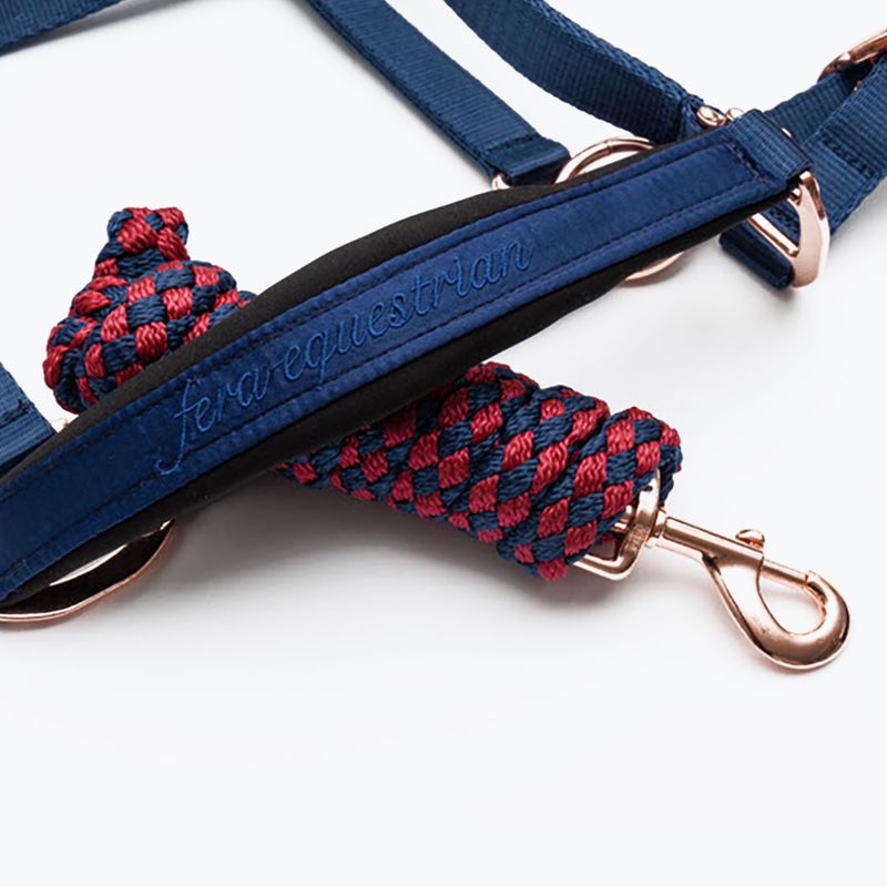 FERA Equestrian Cavezza per cavalli Basic Cob navy 2