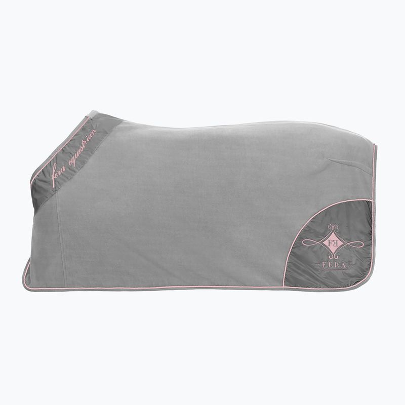 FERA Equestrian Giacca in pile Lamina grigio/rosa