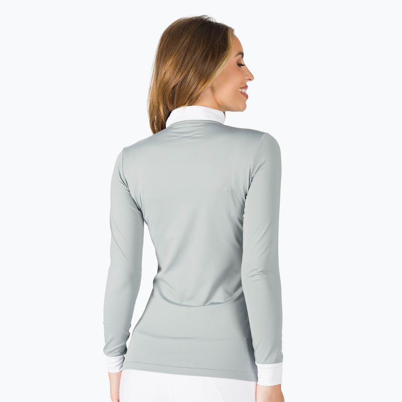 Camicia da competizione a maniche lunghe da donna FERA Equestrian Stardust grigio 3