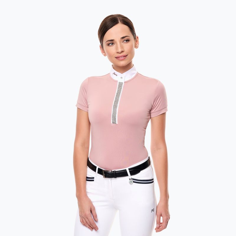 Camicia da competizione FERA Equestrian da donna Stardust rose