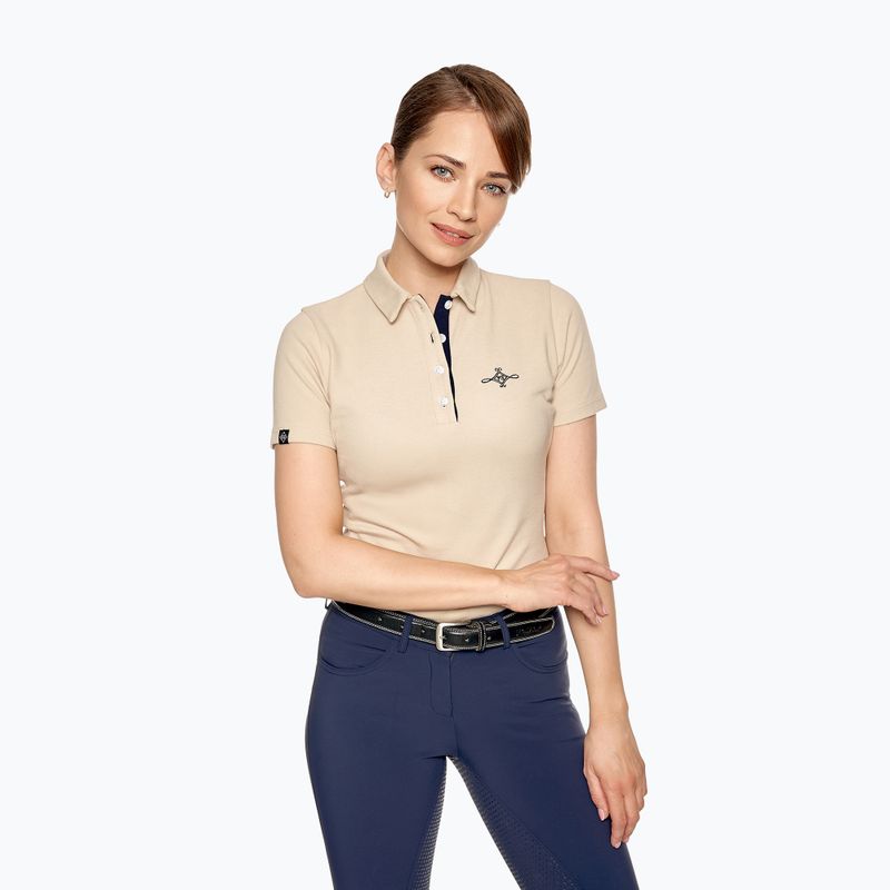 FERA Polo equestre Bea latte donna