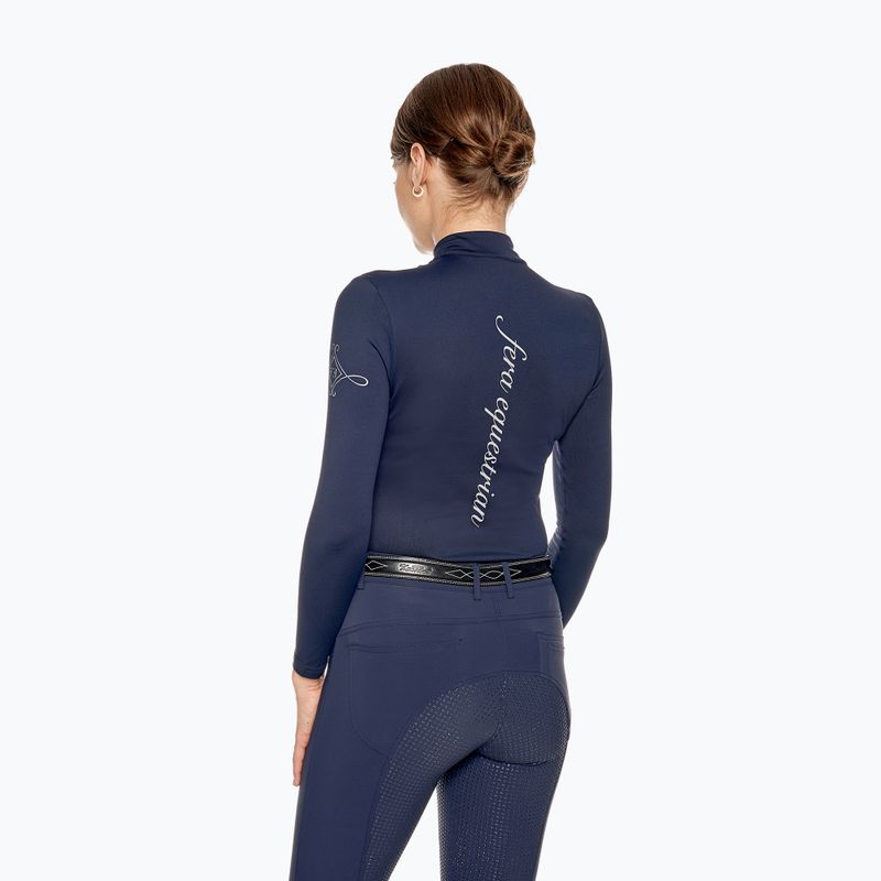 FERA Equestrian Longsleeve donna Brillante navy 3