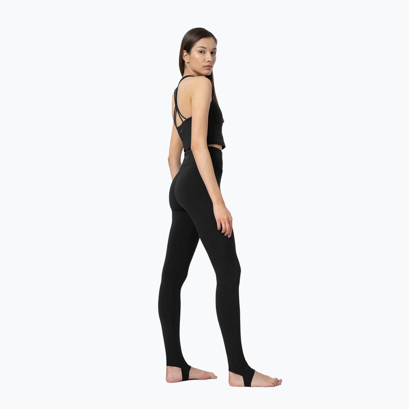 Top yoga donna 4F F270 nero profondo 2