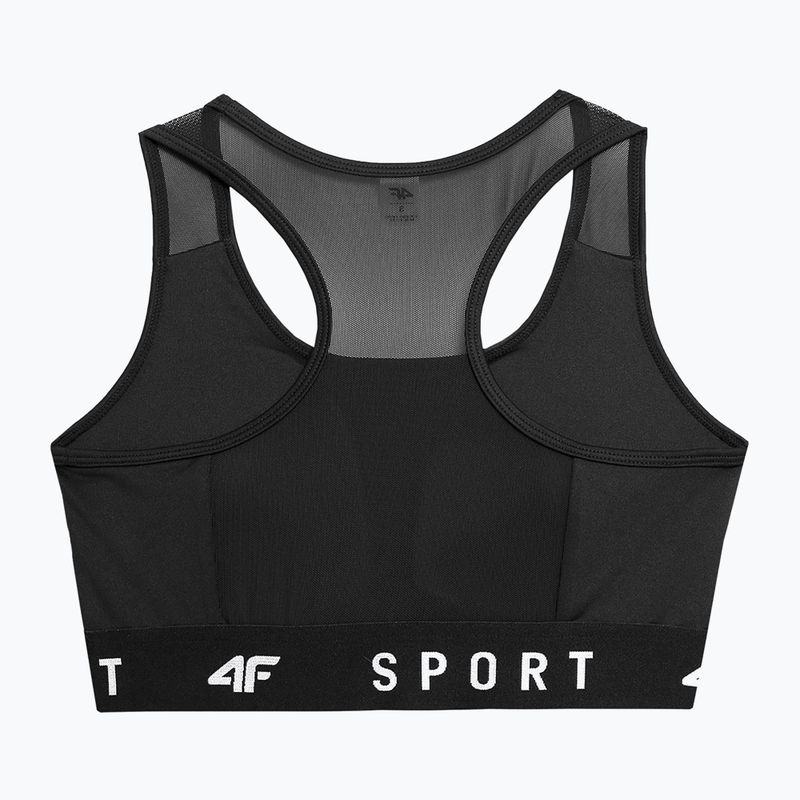 Reggiseno fitness 4F F051 nero profondo 2