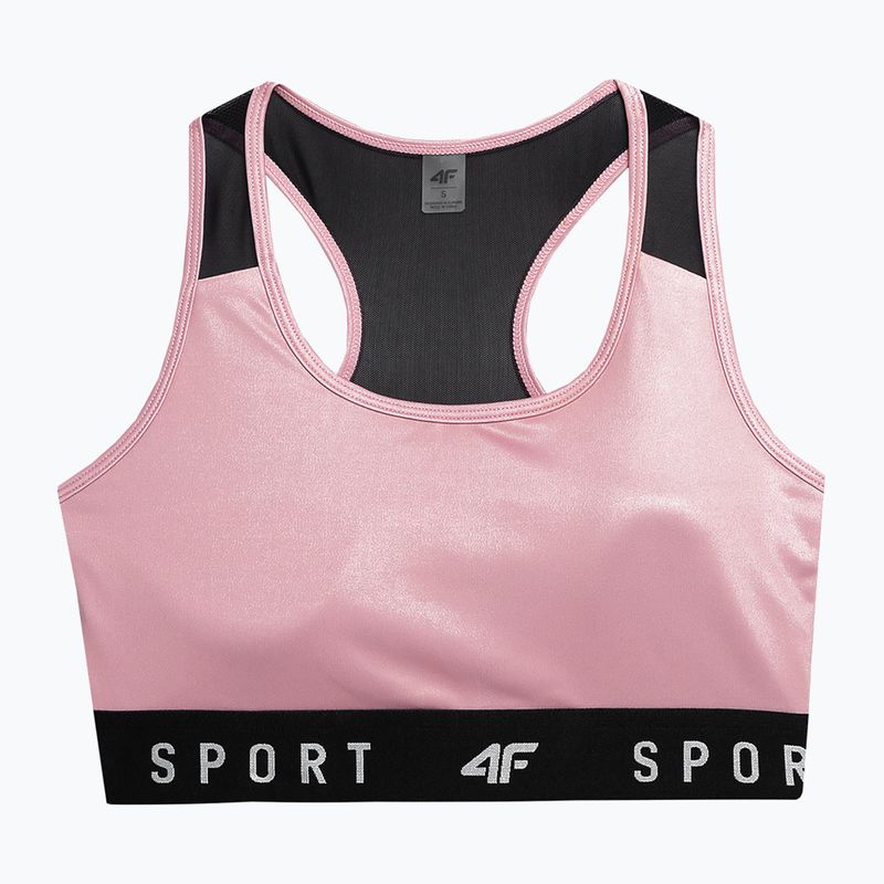 Reggiseno fitness 4F F051 rosa chiaro 4