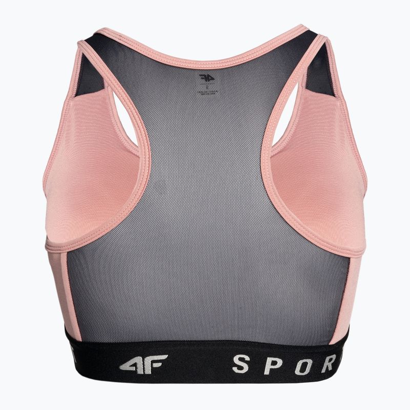 Reggiseno fitness 4F F051 rosa chiaro 2