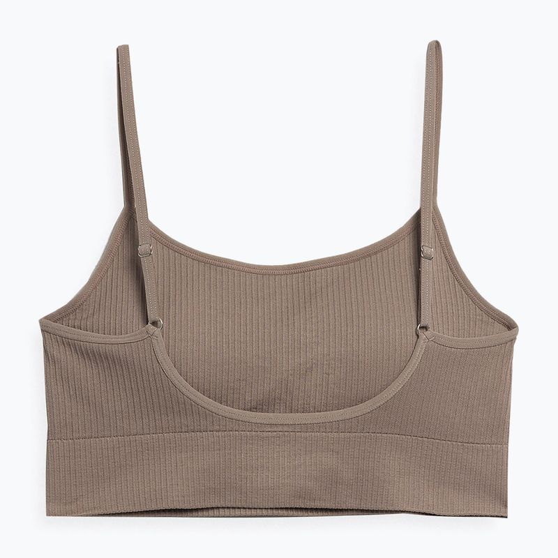 Reggiseno fitness 4F F031 marrone chiaro 2