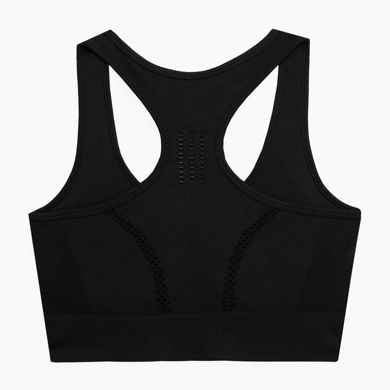 Reggiseno fitness 4F F037 nero profondo 2