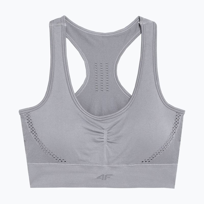 Reggiseno fitness 4F F037 grigio medio