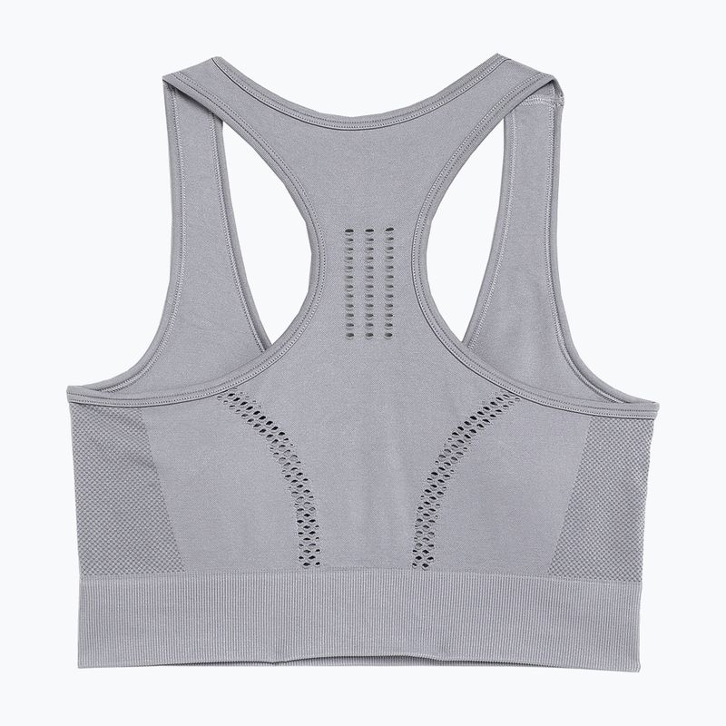 Reggiseno fitness 4F F037 grigio medio 2