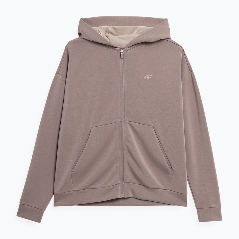 Felpa yoga donna 4F F213 marrone chiaro