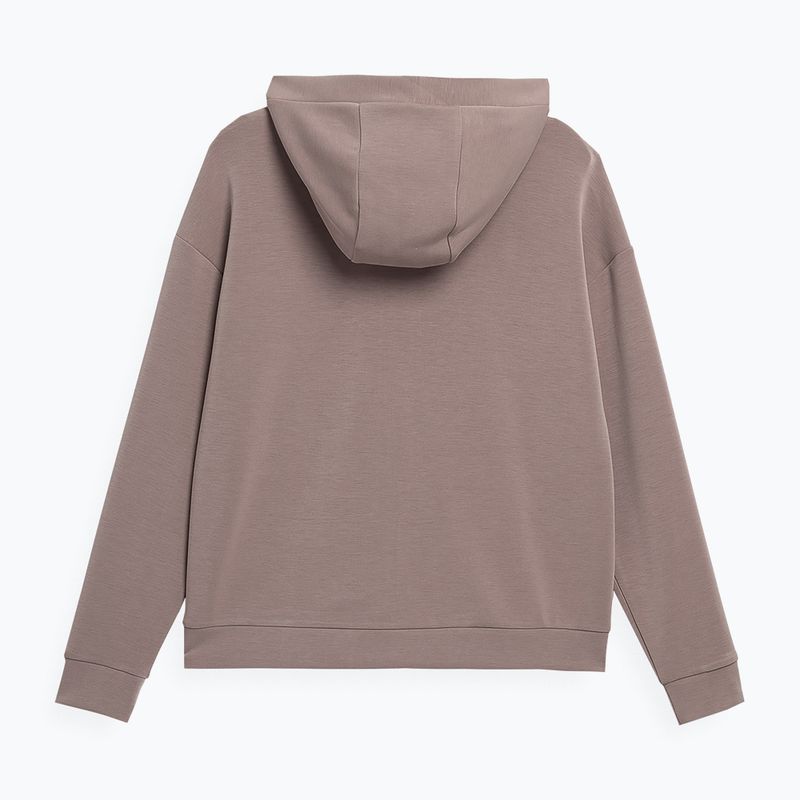 Felpa yoga donna 4F F213 marrone chiaro 2