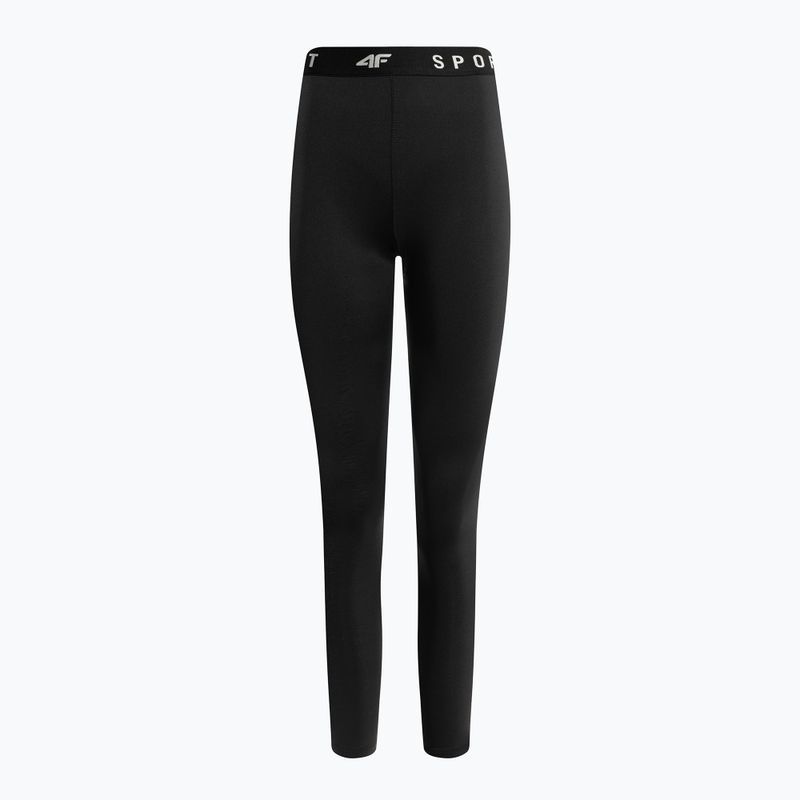 Leggings donna 4F F077 nero profondo 4
