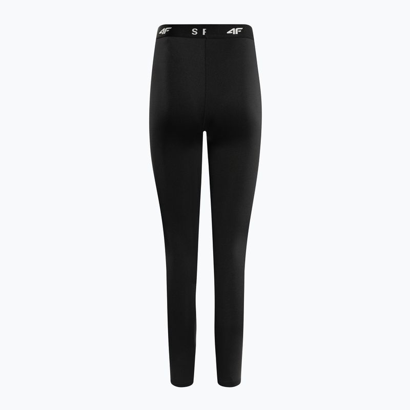 Leggings donna 4F F077 nero profondo 5