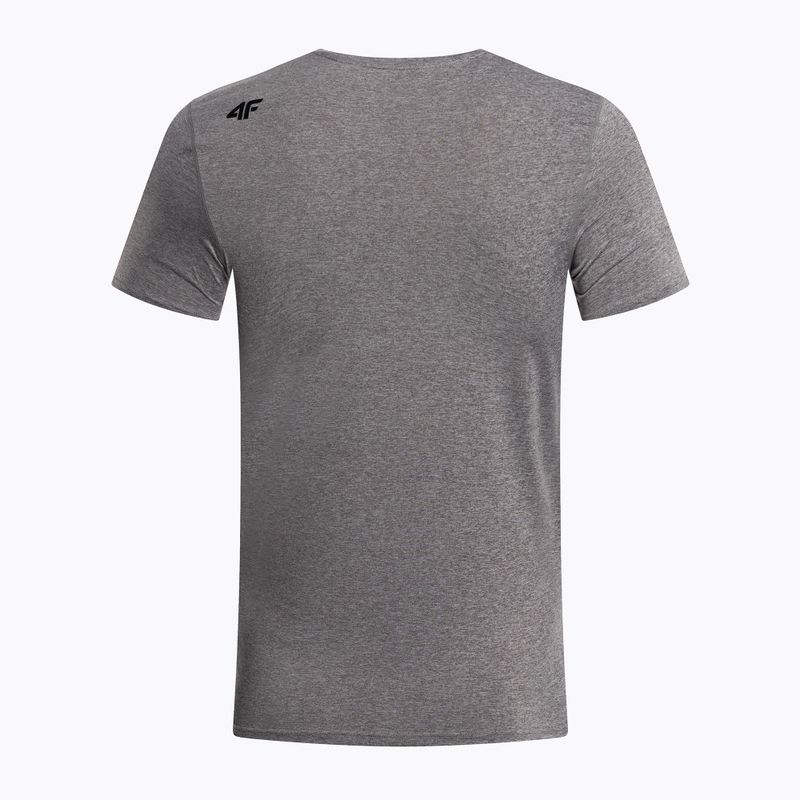 Maglietta da uomo 4F M260 freddo grigio chiaro melange 2