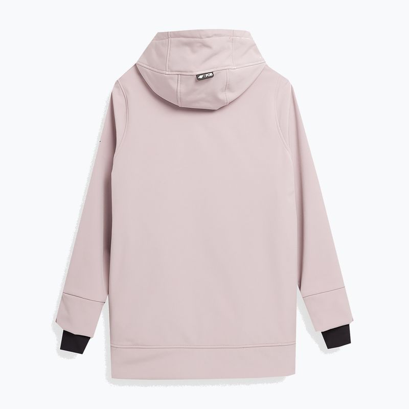 Giacca da snowboard da donna 4F F161 marrone chiaro 2