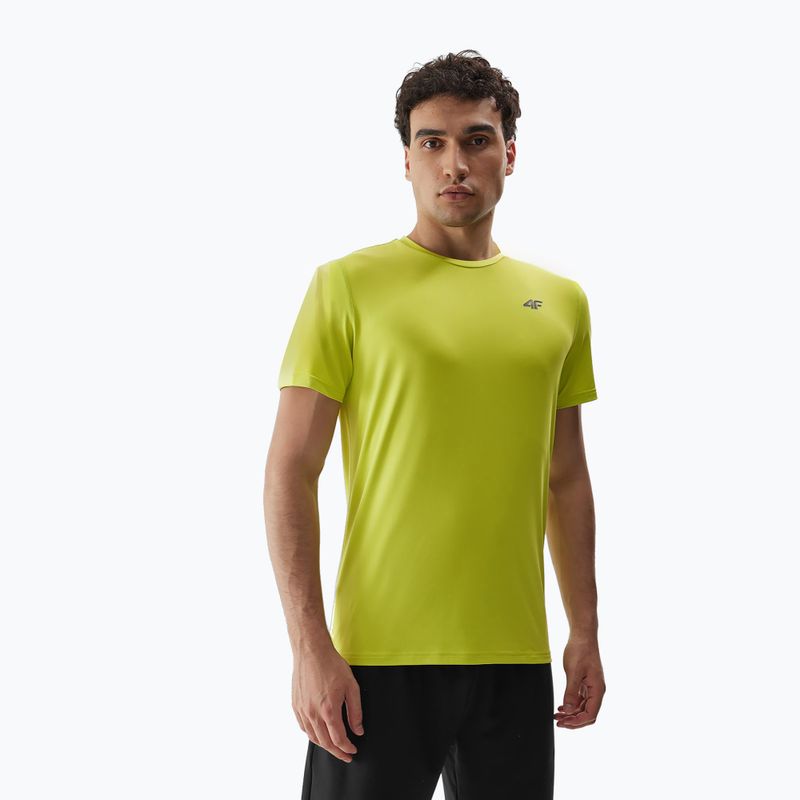 Maglietta da allenamento da uomo 4F M448 verde canarino