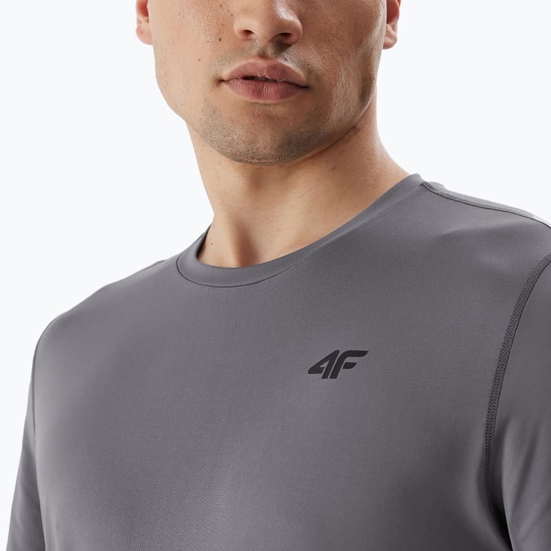 Maglietta da allenamento da uomo 4F M448 grigio 3