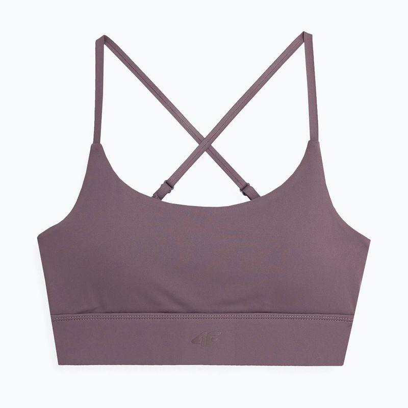 Reggiseno fitness 4F F079 marrone chiaro