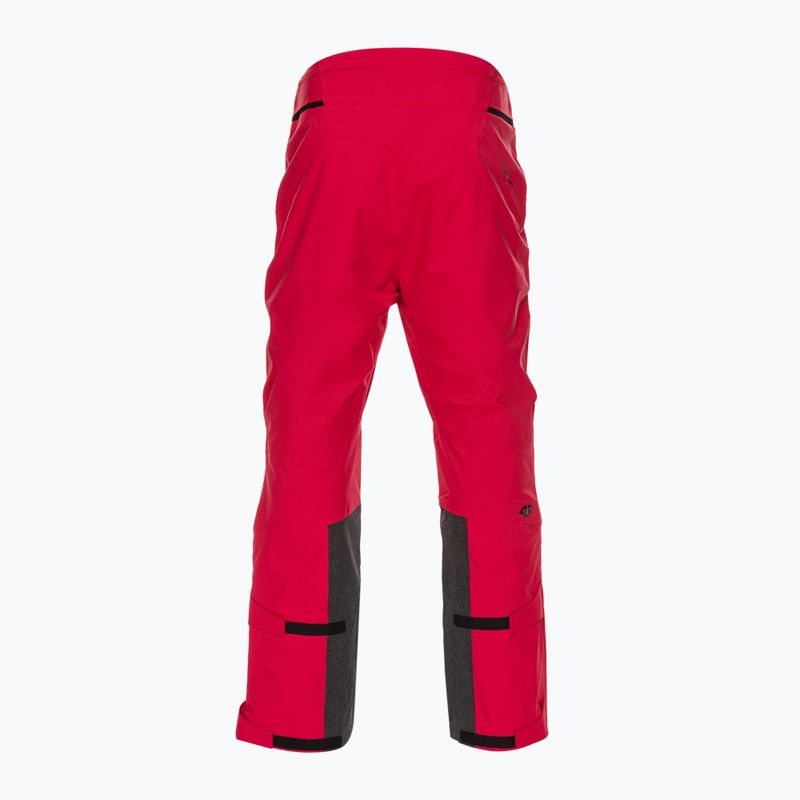 Pantaloni da sci da uomo 4F M343 rosso scuro 4