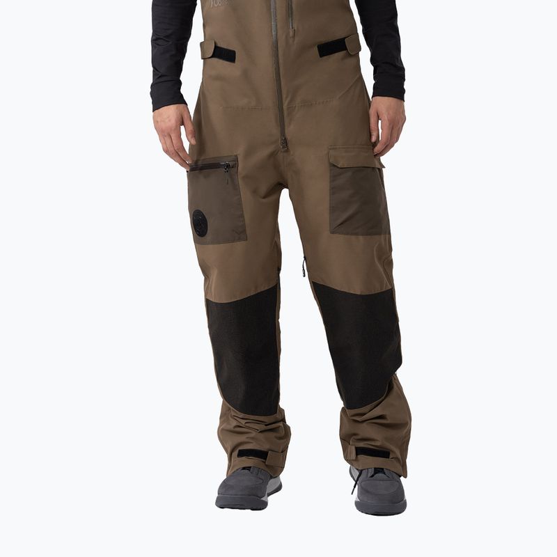 Pantaloni da snowboard da uomo 4F M346 marrone 4