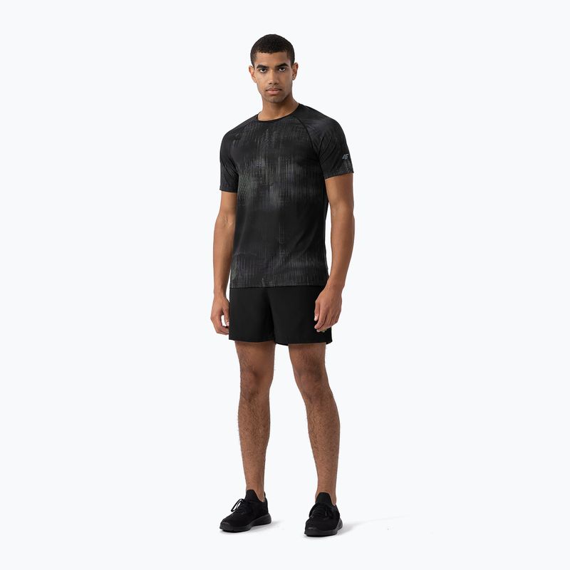 Maglietta da allenamento da uomo 4F M455 multicolore 2 allover
