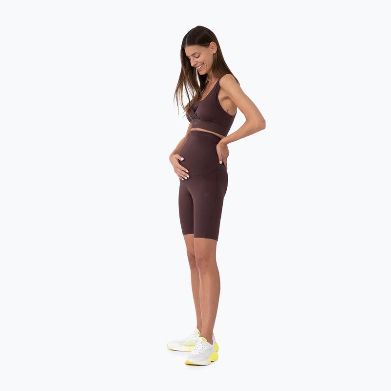Pantaloncini da donna 4F F358 marrone 2