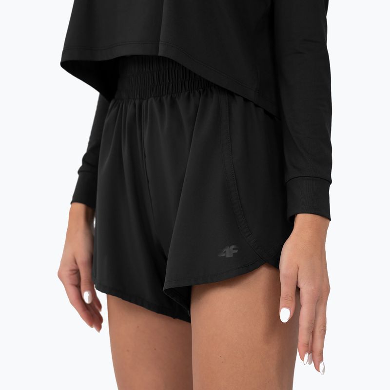 Pantaloncini da donna 4F F284 nero profondo 3