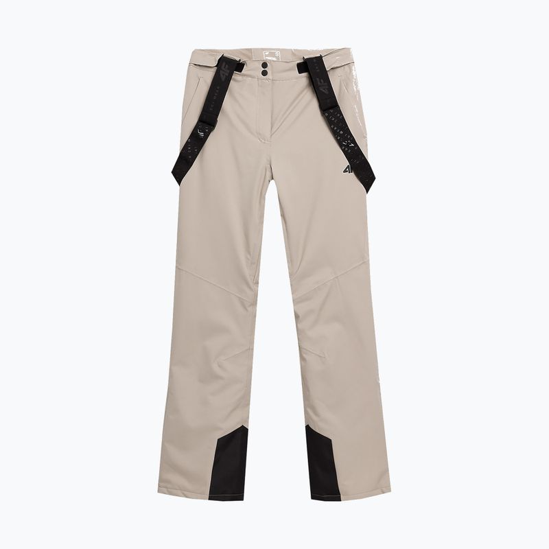 Pantaloni da sci da donna 4F F400 marrone chiaro 7
