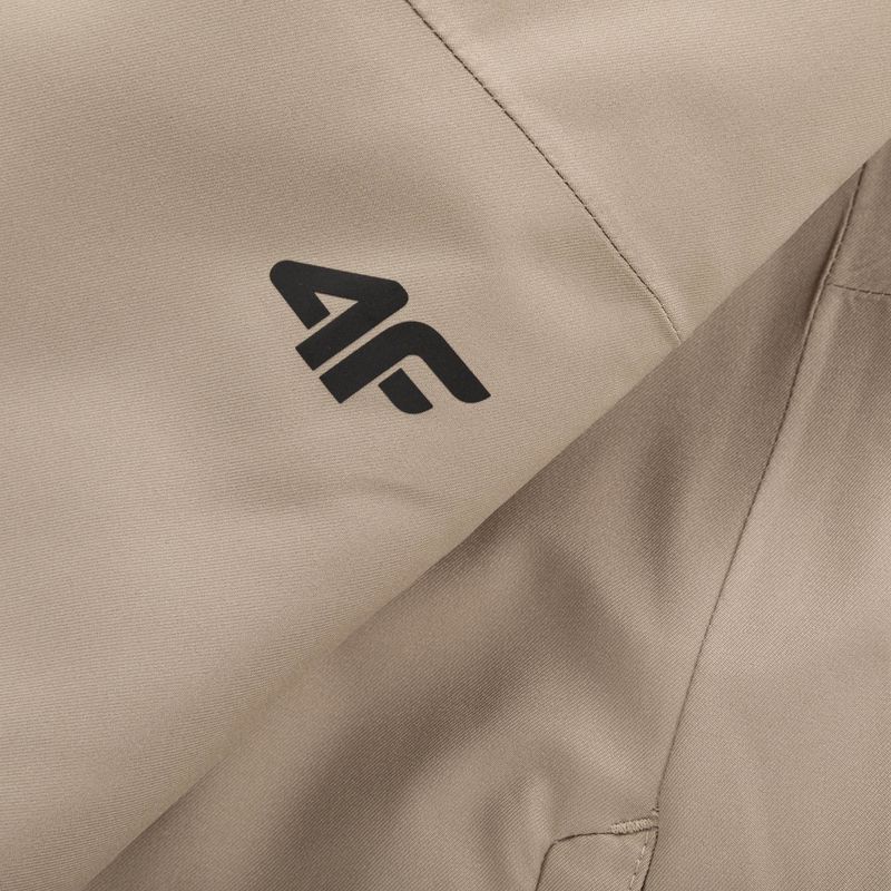 Pantaloni da sci da donna 4F F400 marrone chiaro 5