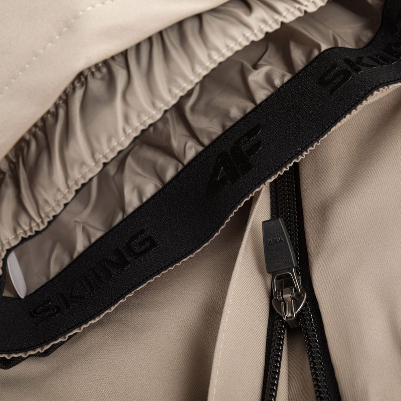 Pantaloni da sci da donna 4F F400 marrone chiaro 6