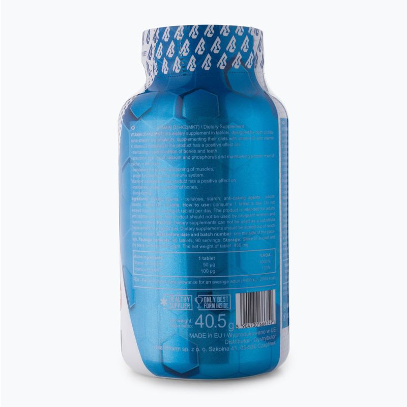 Vitamine Real Pharm Vitamin D3 + K2 90 compresse 2