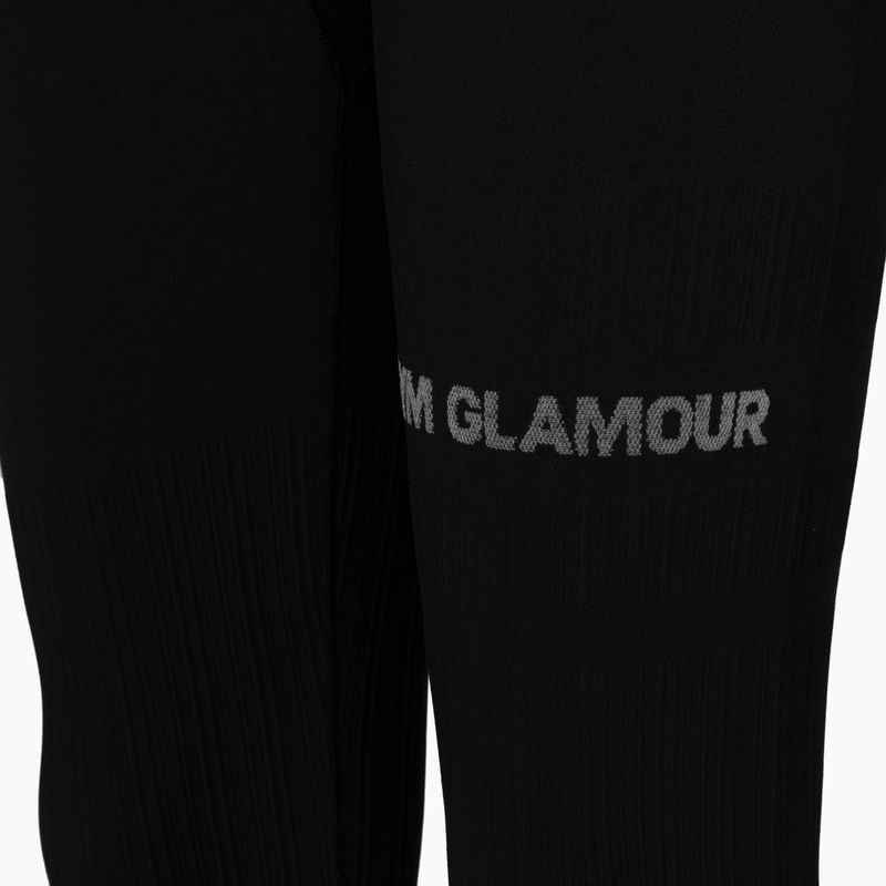 Leggings da allenamento donna Gym Glamour Push Up nero 7