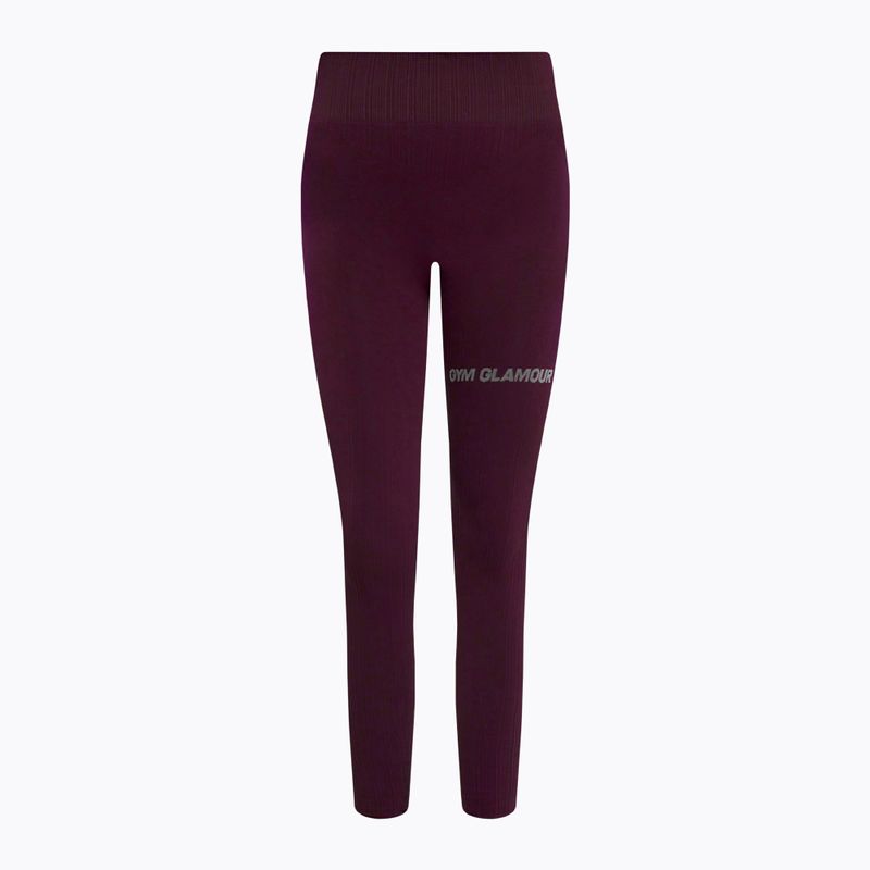 Leggings da allenamento da donna Gym Glamour Push Up grape 5