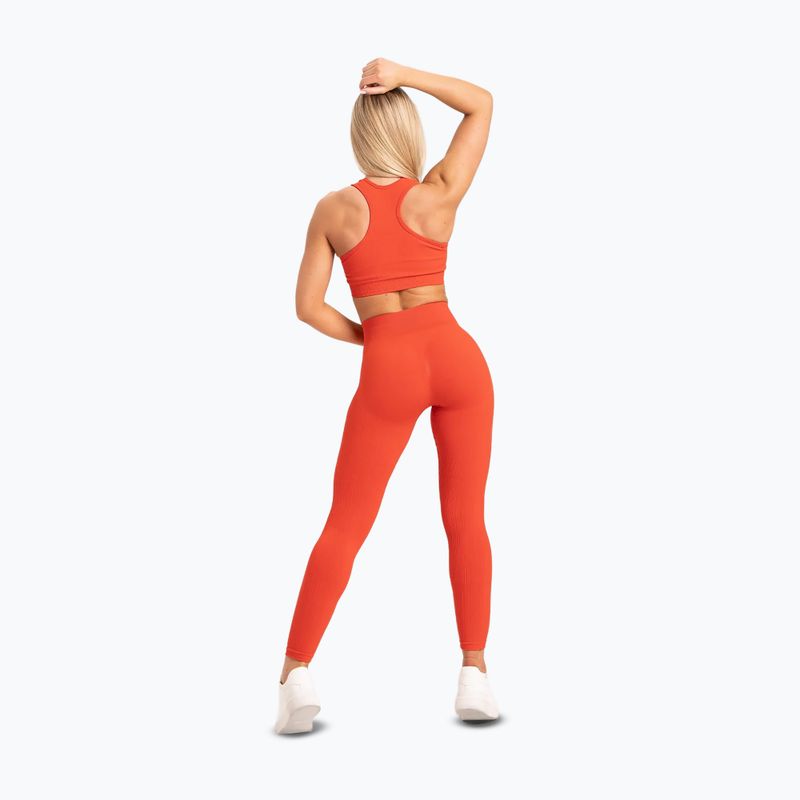 Leggings da allenamento donna Gym Glamour Push Up corallo 19