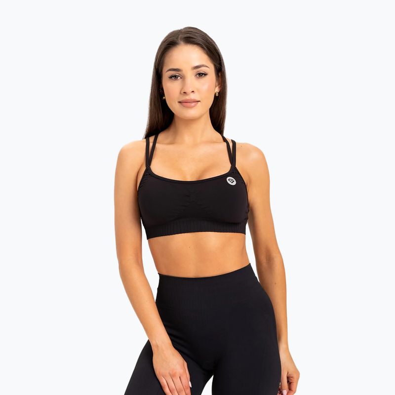 Reggiseno da allenamento senza cuciture Gym Glamour nero