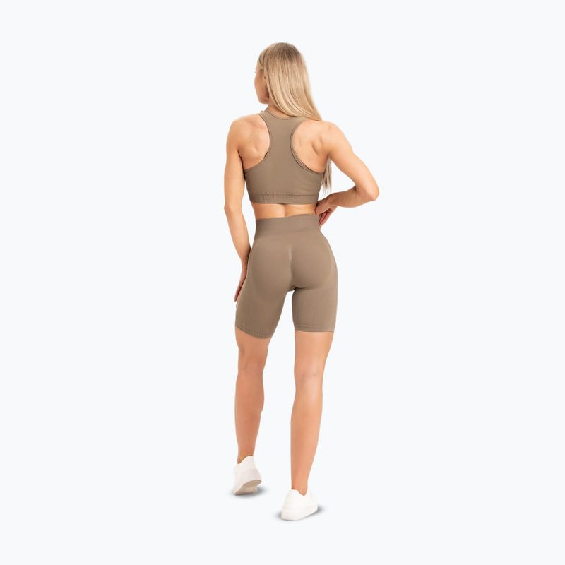Pantaloncini da allenamento donna Gym Glamour Push Up nude 13