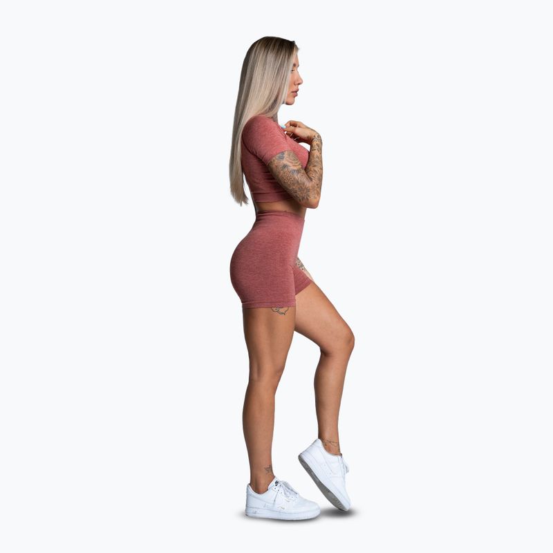 Pantaloncini da allenamento da donna Gym Glamour Seamless cherry 4