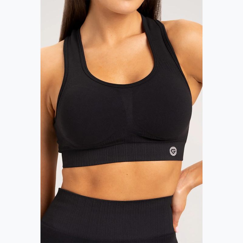 Reggiseno fitness Gym Glamour Push Up nero 3