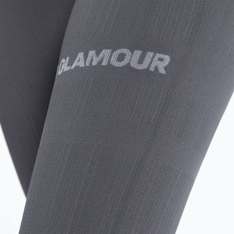 Leggings da allenamento donna Gym Glamour Push Up grigio 5