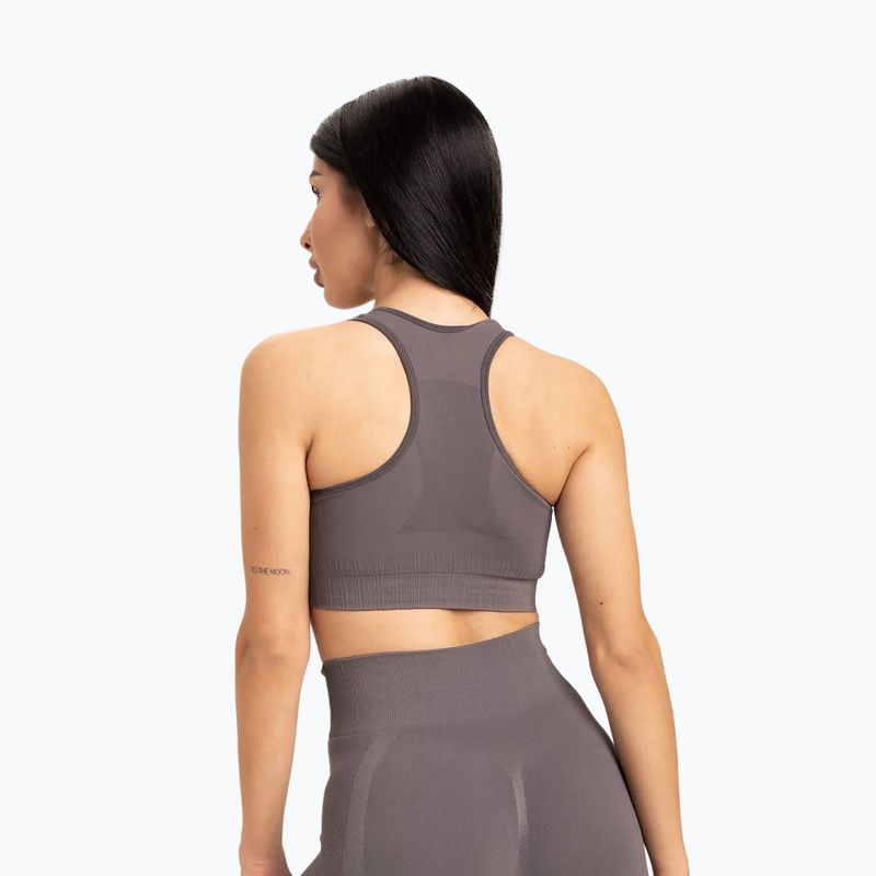 Reggiseno da allenamento Gym Glamour Push Up grigio 2