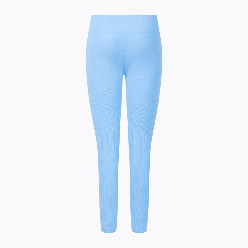 Leggings da allenamento donna Gym Glamour Push Up blu baby 7