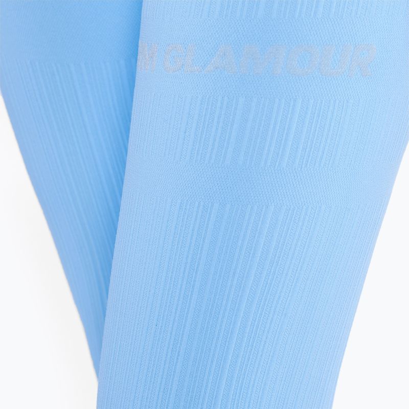 Leggings da allenamento donna Gym Glamour Push Up blu baby 5
