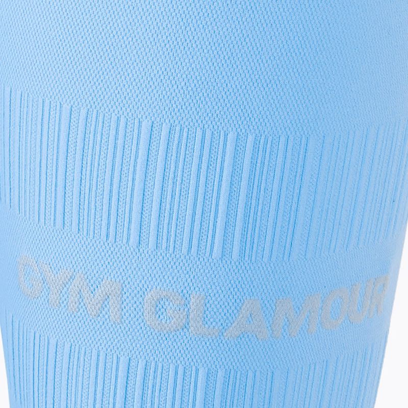 Pantaloncini da allenamento donna Gym Glamour Push Up blu baby 7