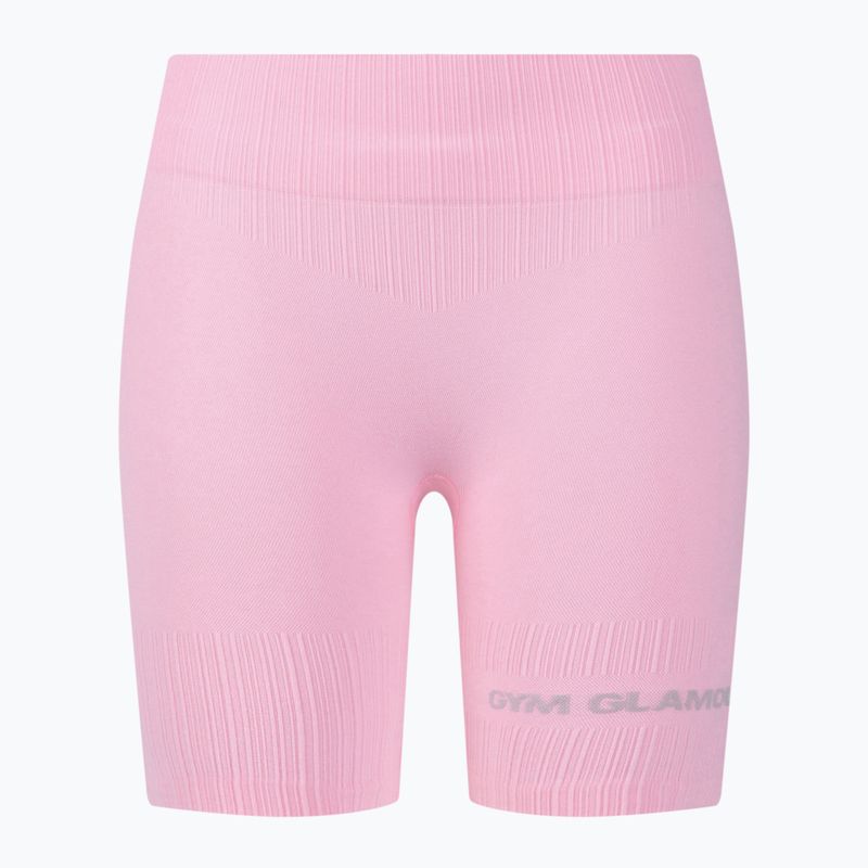 Pantaloncini da allenamento da donna Gym Glamour Push Up rosa confetto 5